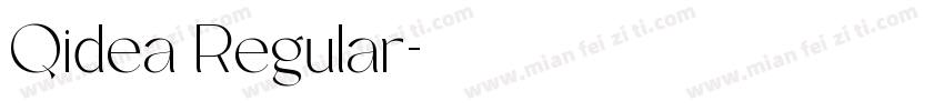 Qidea Regular字体转换